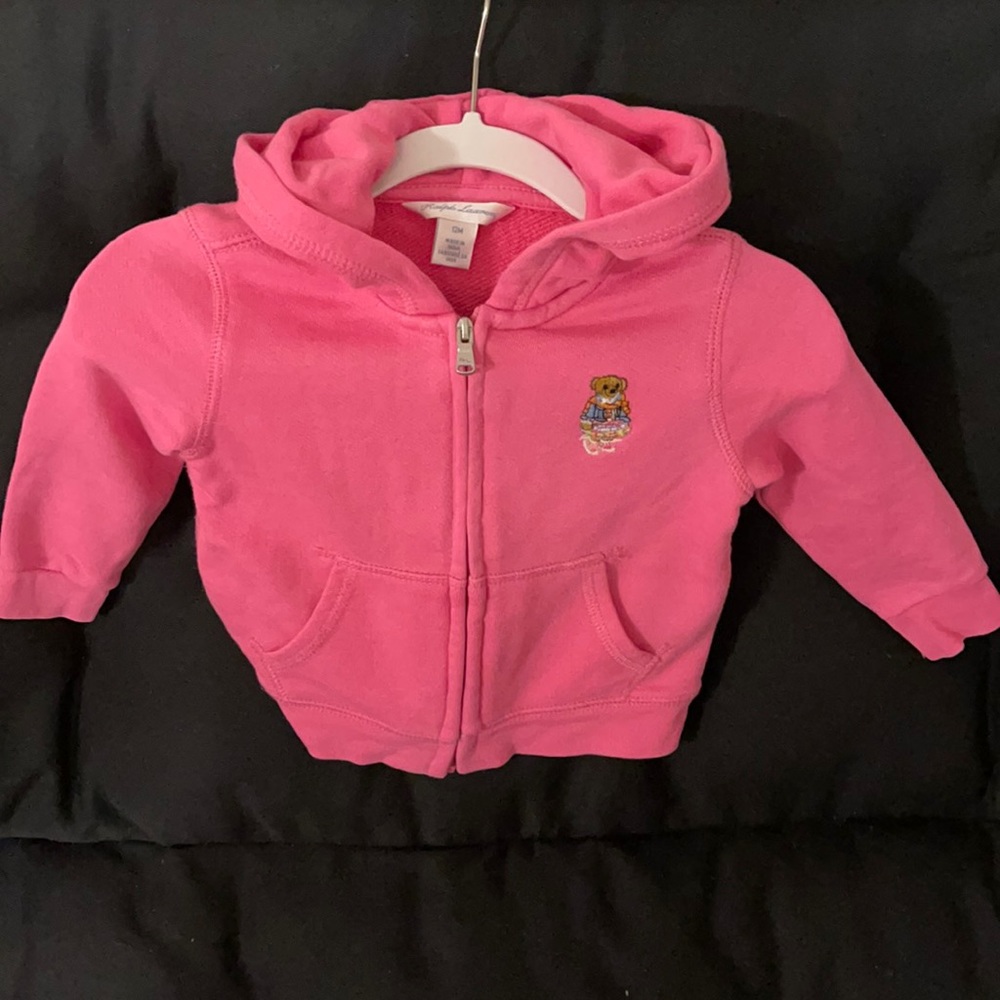 Ralph Lauren Pink Bear Hoodie